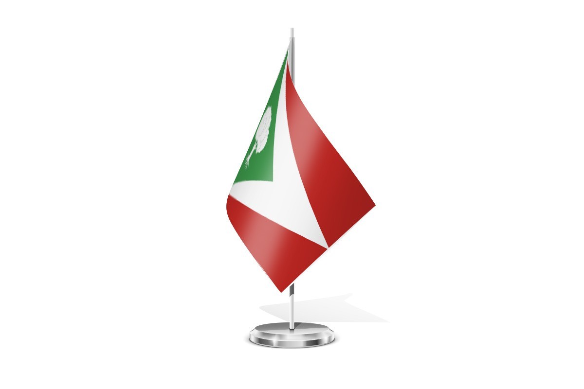 Bandera de mesa de Tosantos