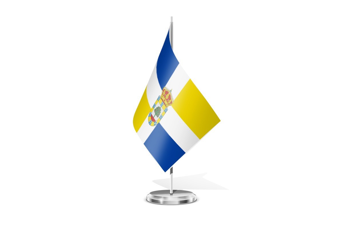 Bandera de mesa de Valle de Manzanedo
