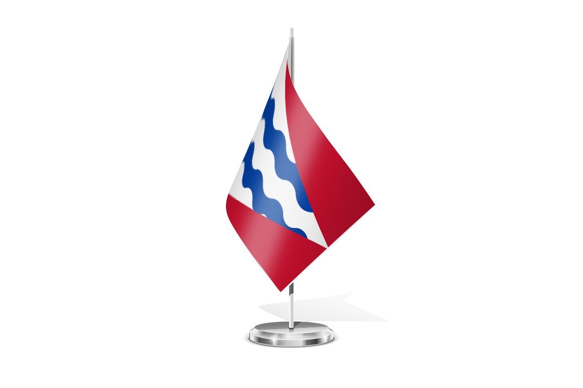 Bandera de mesa de Valle de Oca