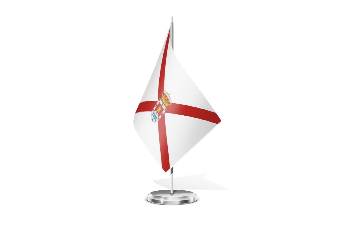 Bandera de mesa de Valle de Santibáñez