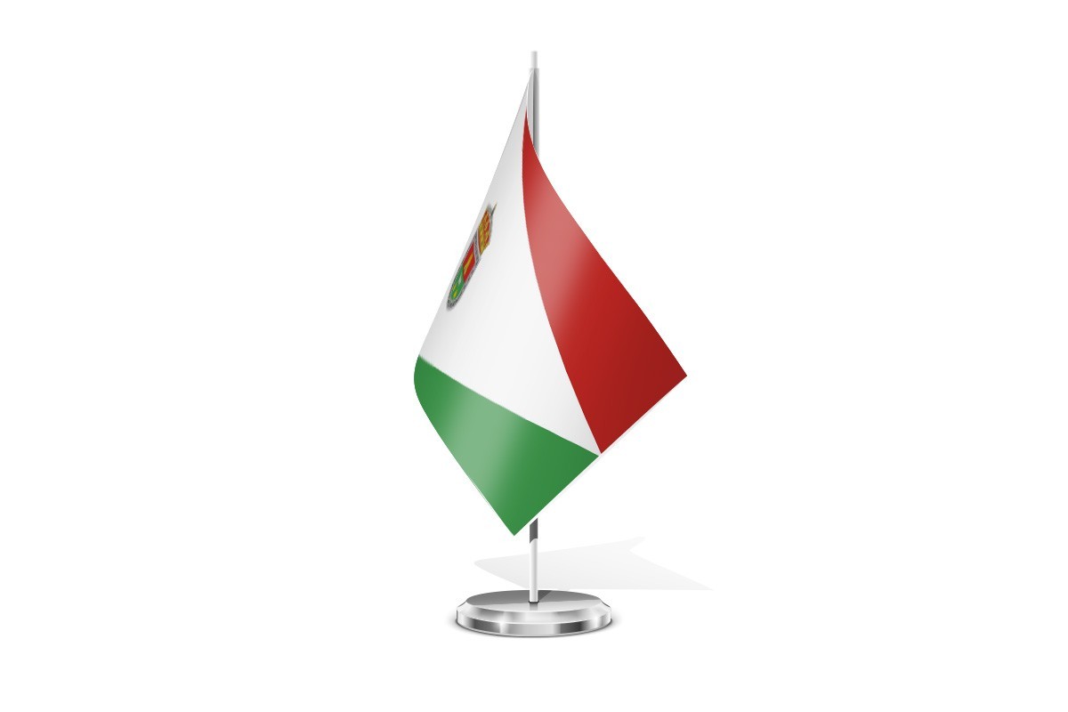 Bandera de mesa de Valle de Valdebezana