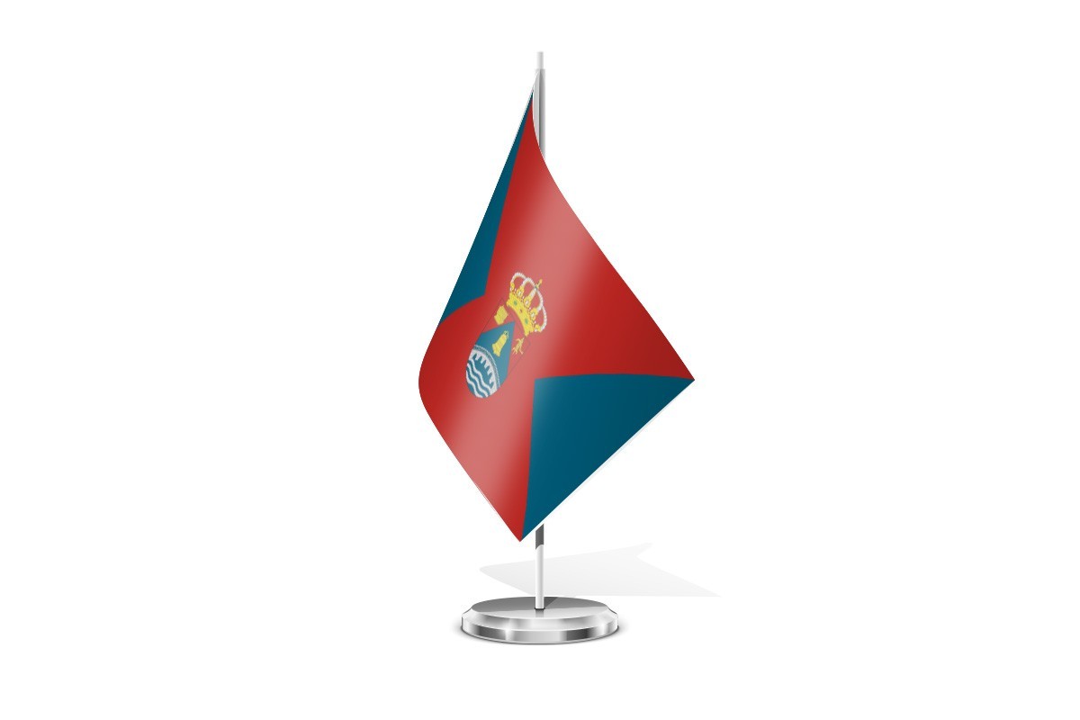 Bandera de mesa de Valluércanes