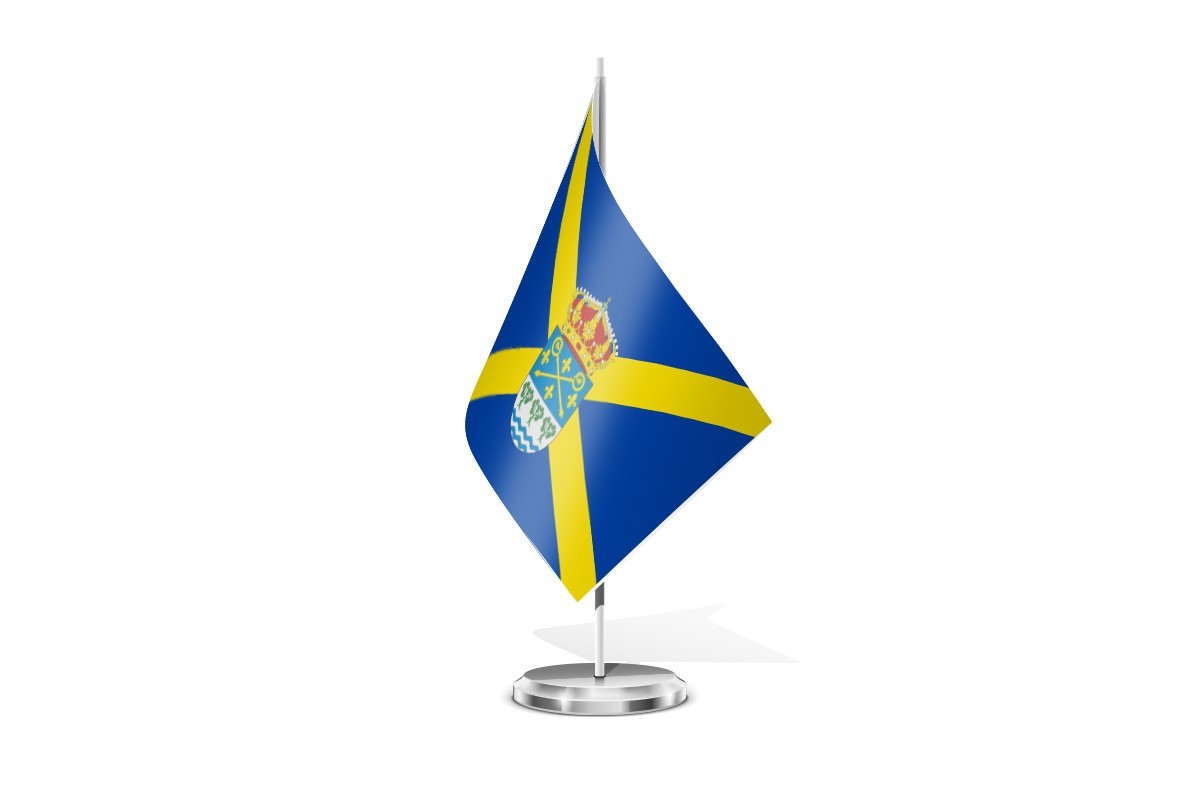 Bandera de mesa de Vid y Barrios