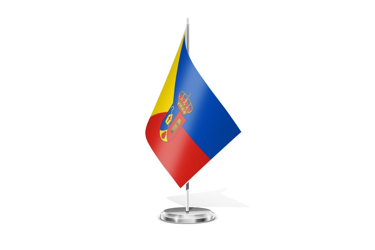 Bandera de mesa de Villagonzalo Pedernales