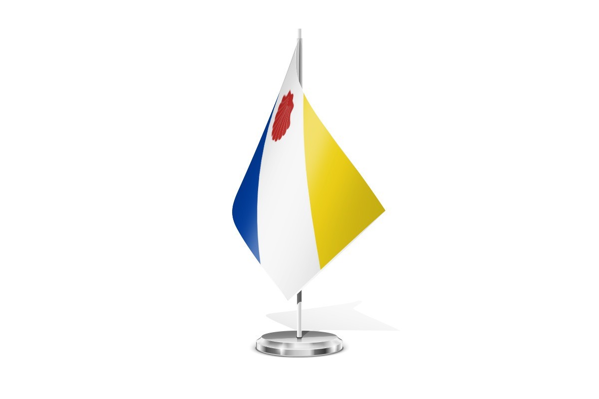 Bandera de mesa de Bercianos del Real Camino