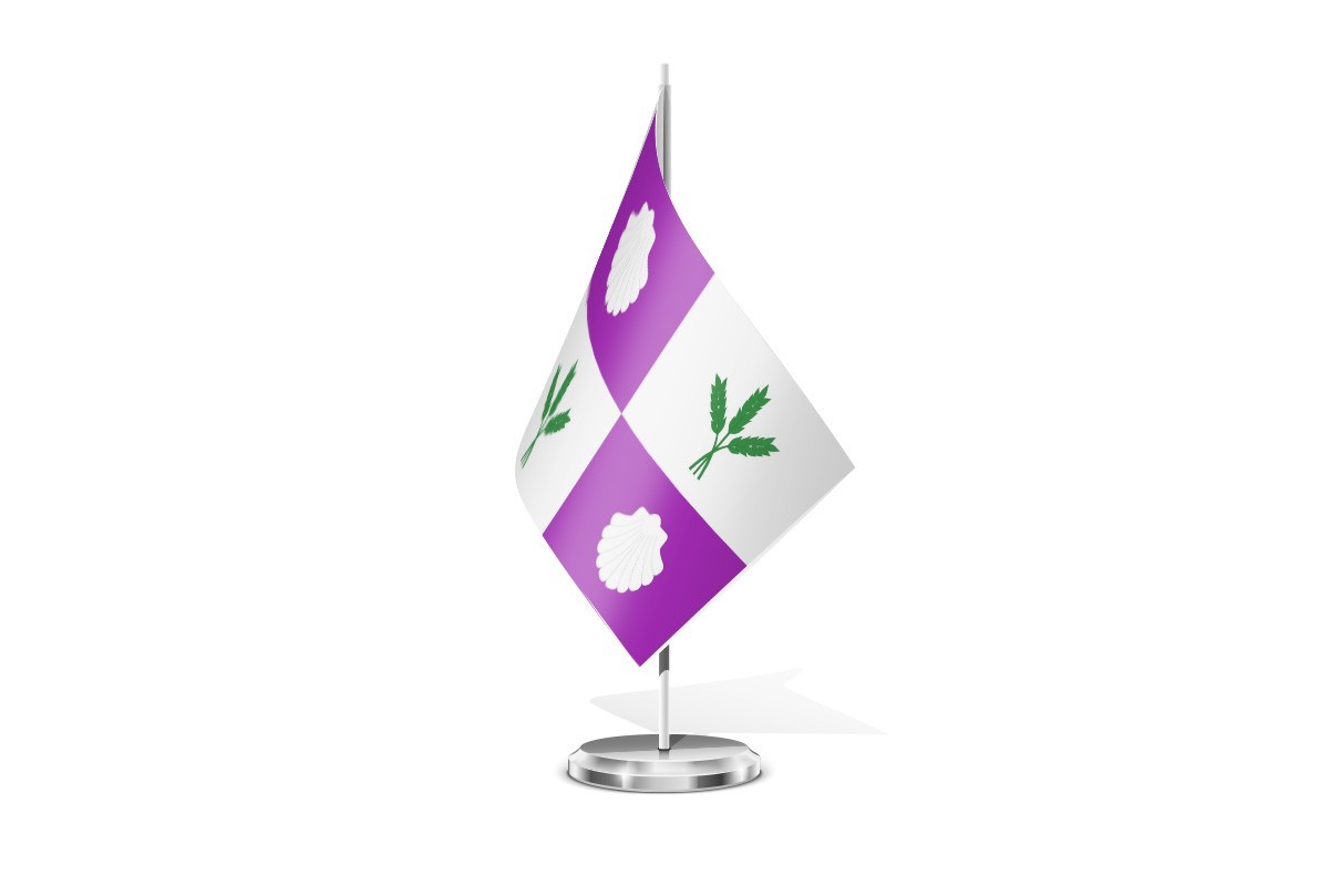 Bandera de mesa de Burgo Ranero
