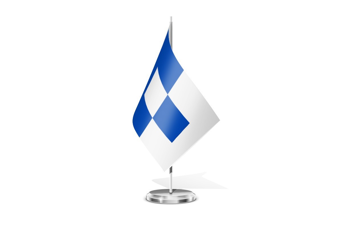 Bandera de mesa de Cabañas Raras