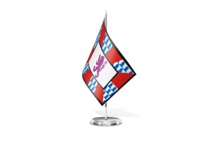 Bandera de mesa de Cuadros 123