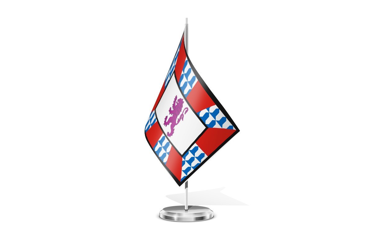 Bandera de mesa de Cuadros