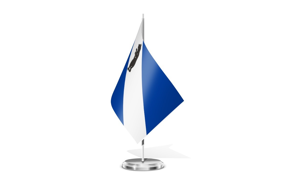 Bandera de mesa de Folgoso de la Ribera