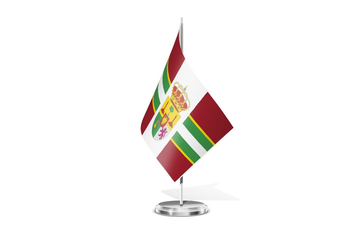 Bandera de mesa de Gordaliza del Pino