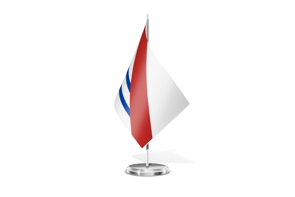 Bandera de mesa de Mansilla Mayor