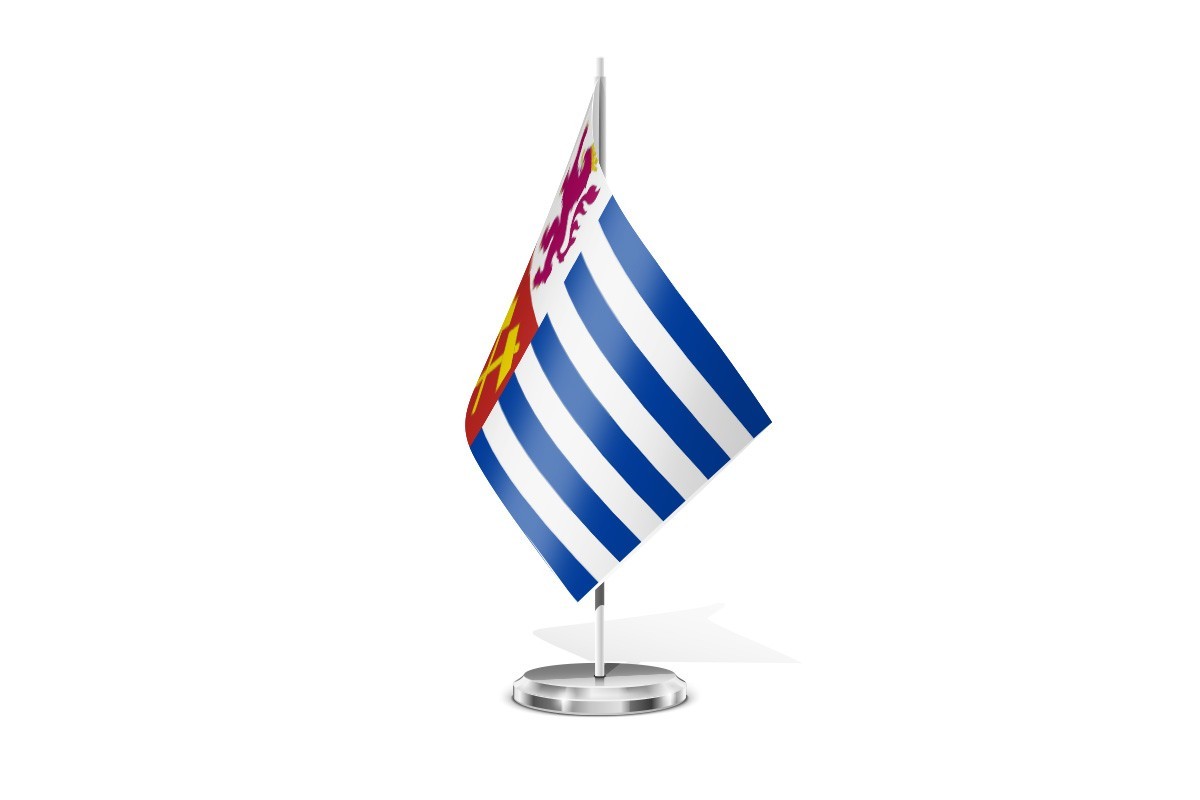 Bandera de mesa de Matallana de Torío