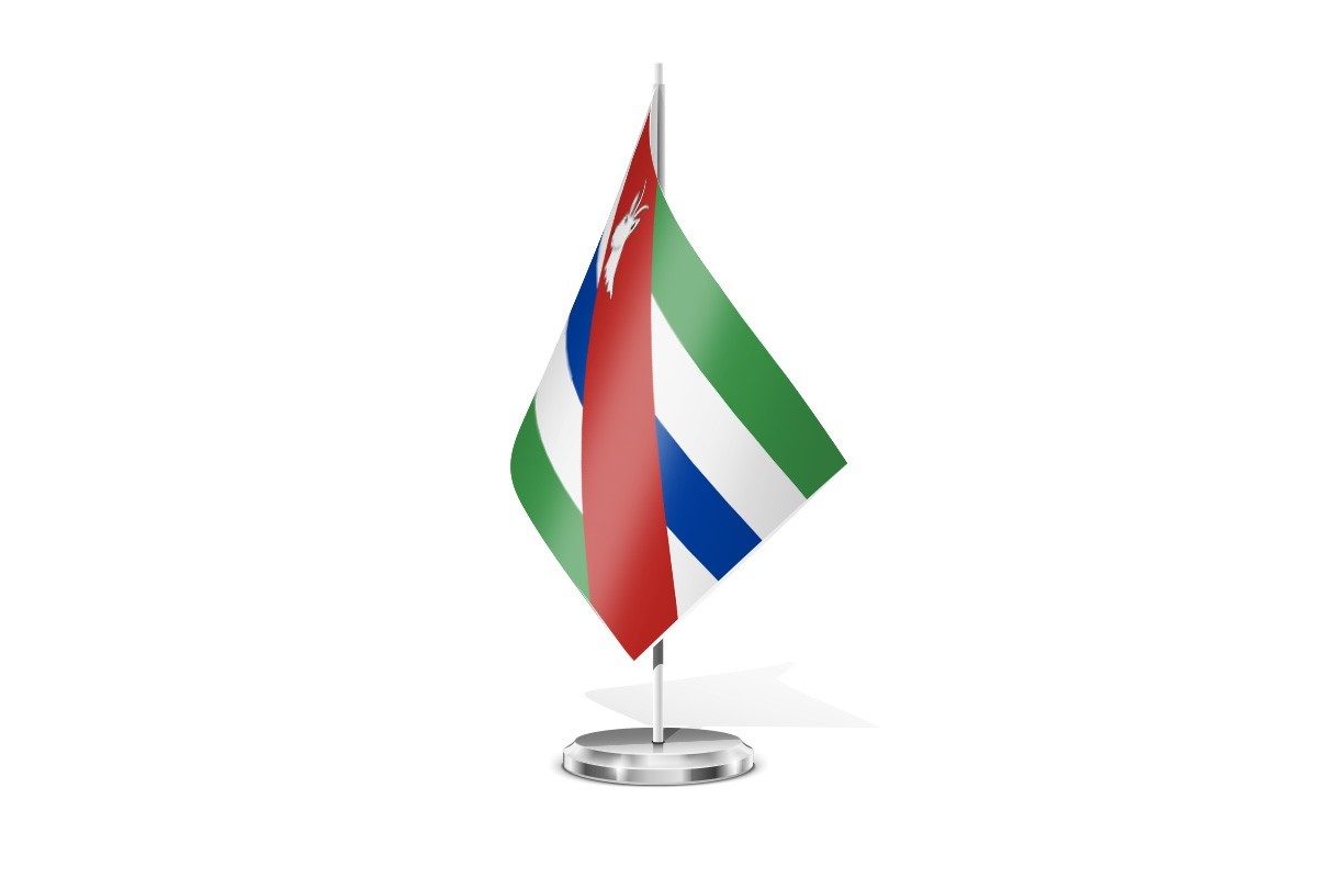Bandera de mesa de Oseja de Sajambre