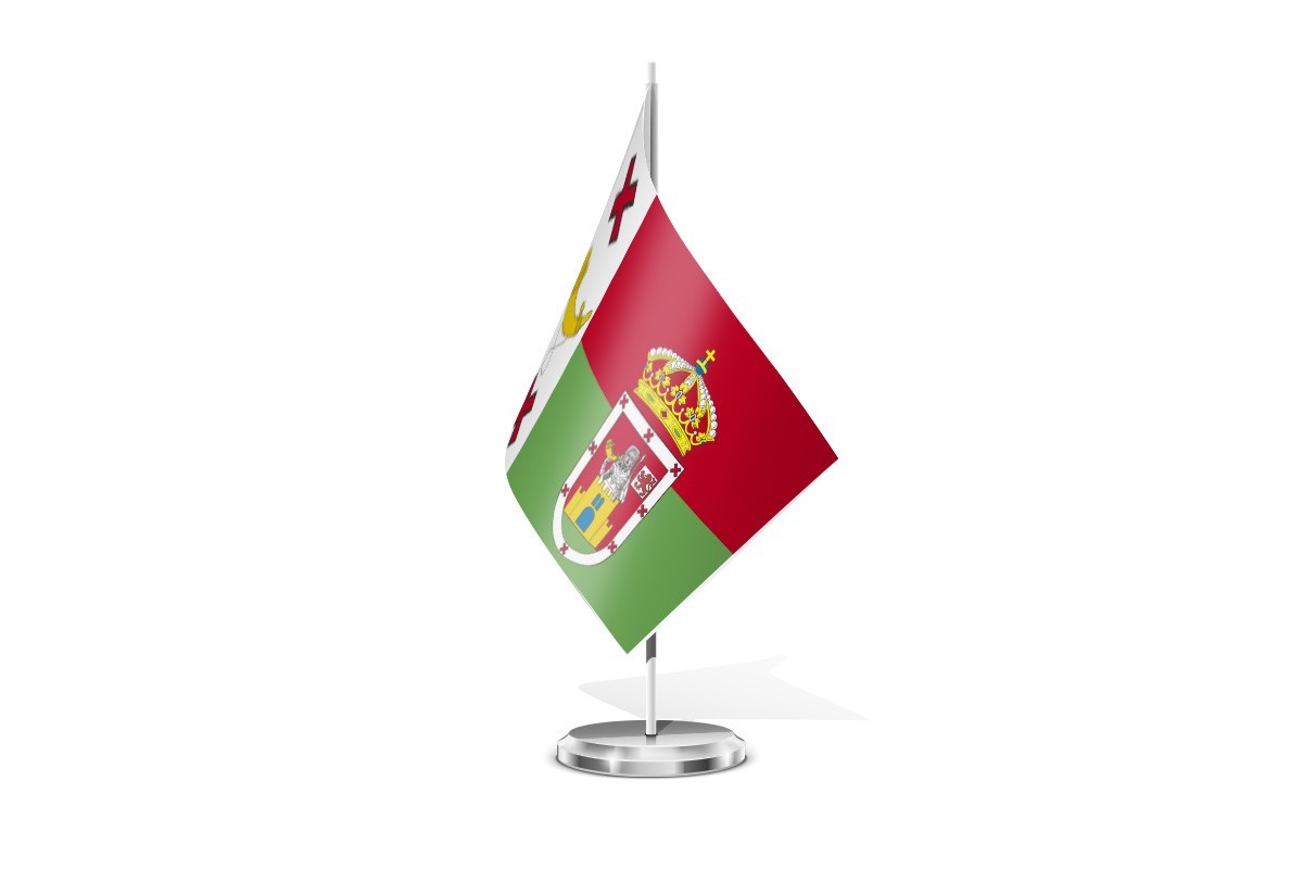 Bandera de mesa de Pobladura de Pelayo García