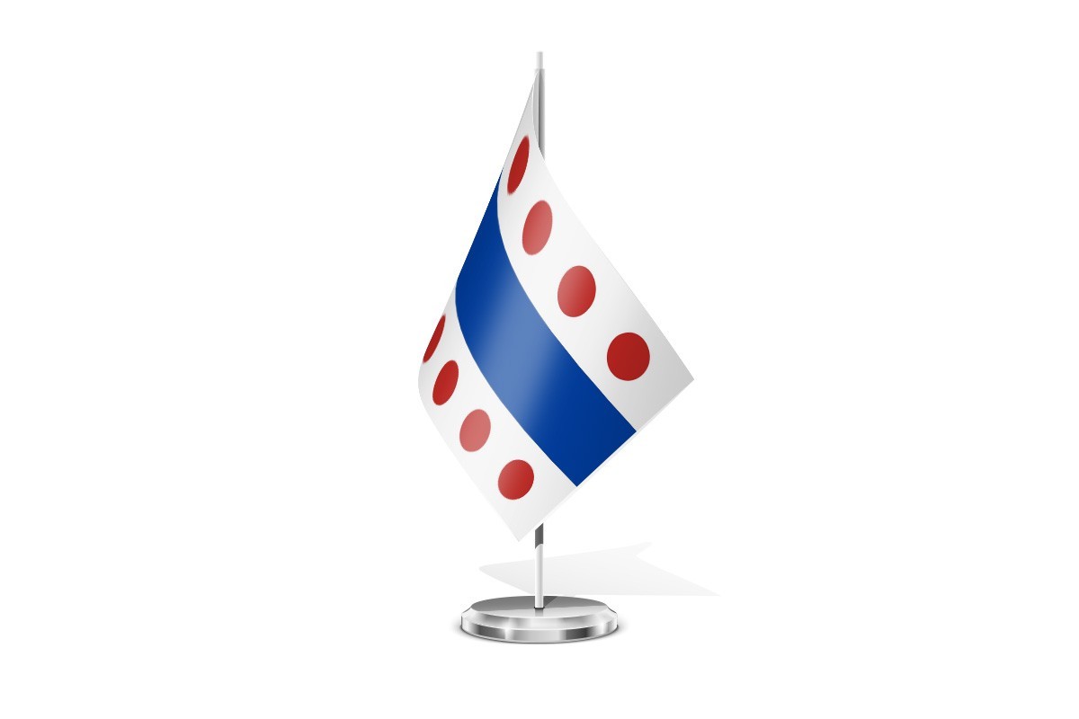 Bandera de mesa de Posada de Valdeón