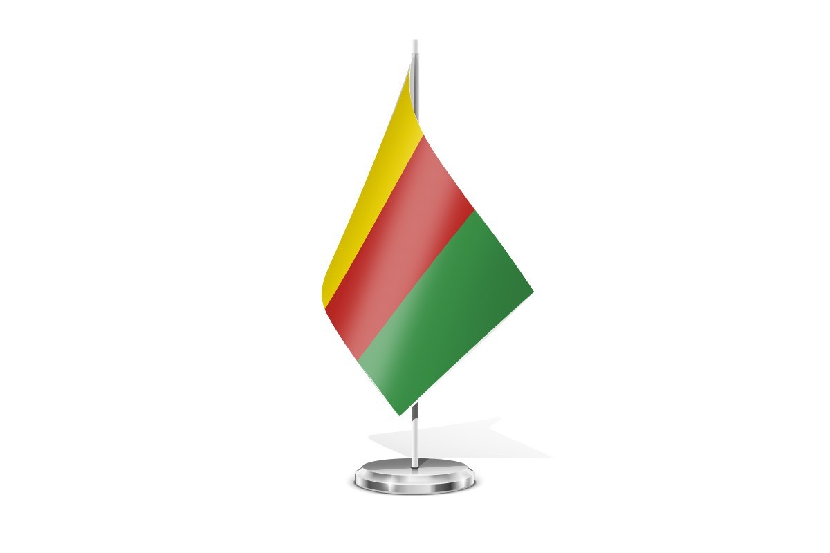 Bandera de mesa de Pozuelo del Páramo