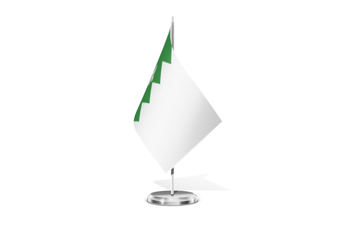 Bandera de mesa de Puebla de Lillo