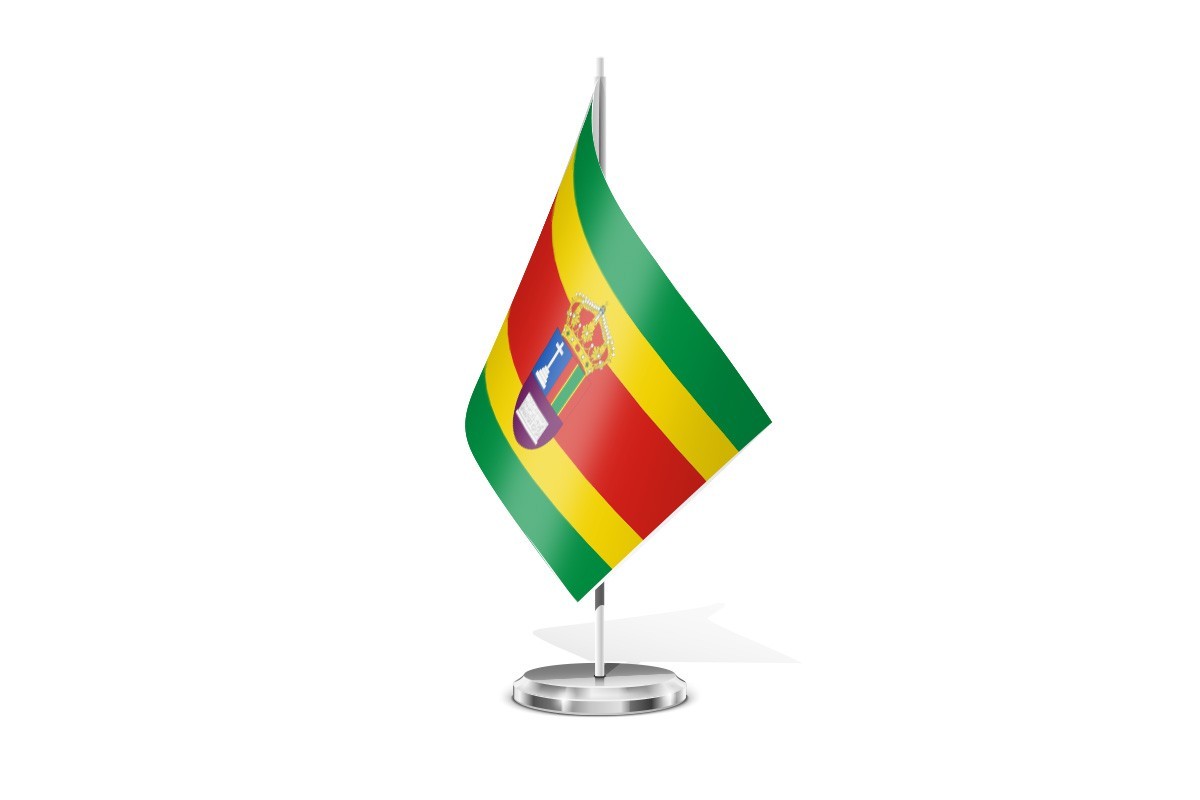 Bandera de mesa de San Justo de la Vega