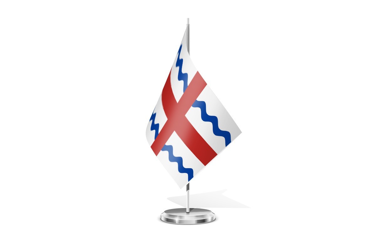 Bandera de mesa de Santa Cristina de Valmadrigal