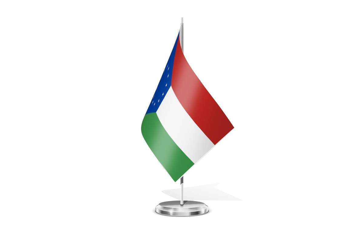Bandera de mesa de Santa María de la Isla
