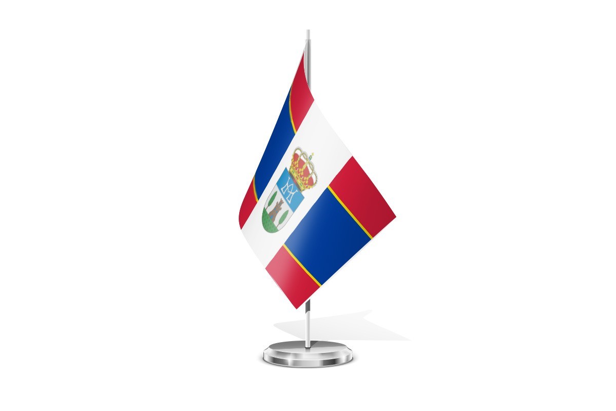 Bandera de mesa de Santa María del Páramo