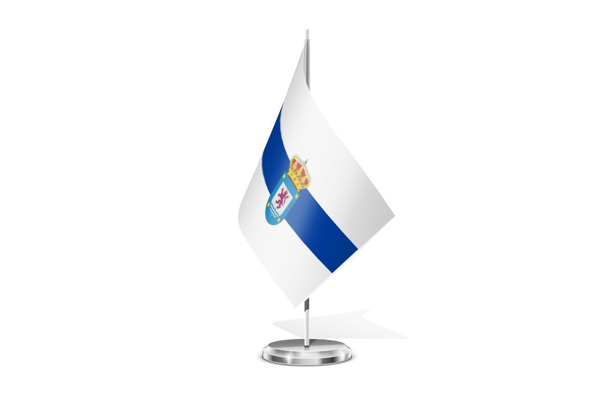 Bandera de mesa de Sariegos