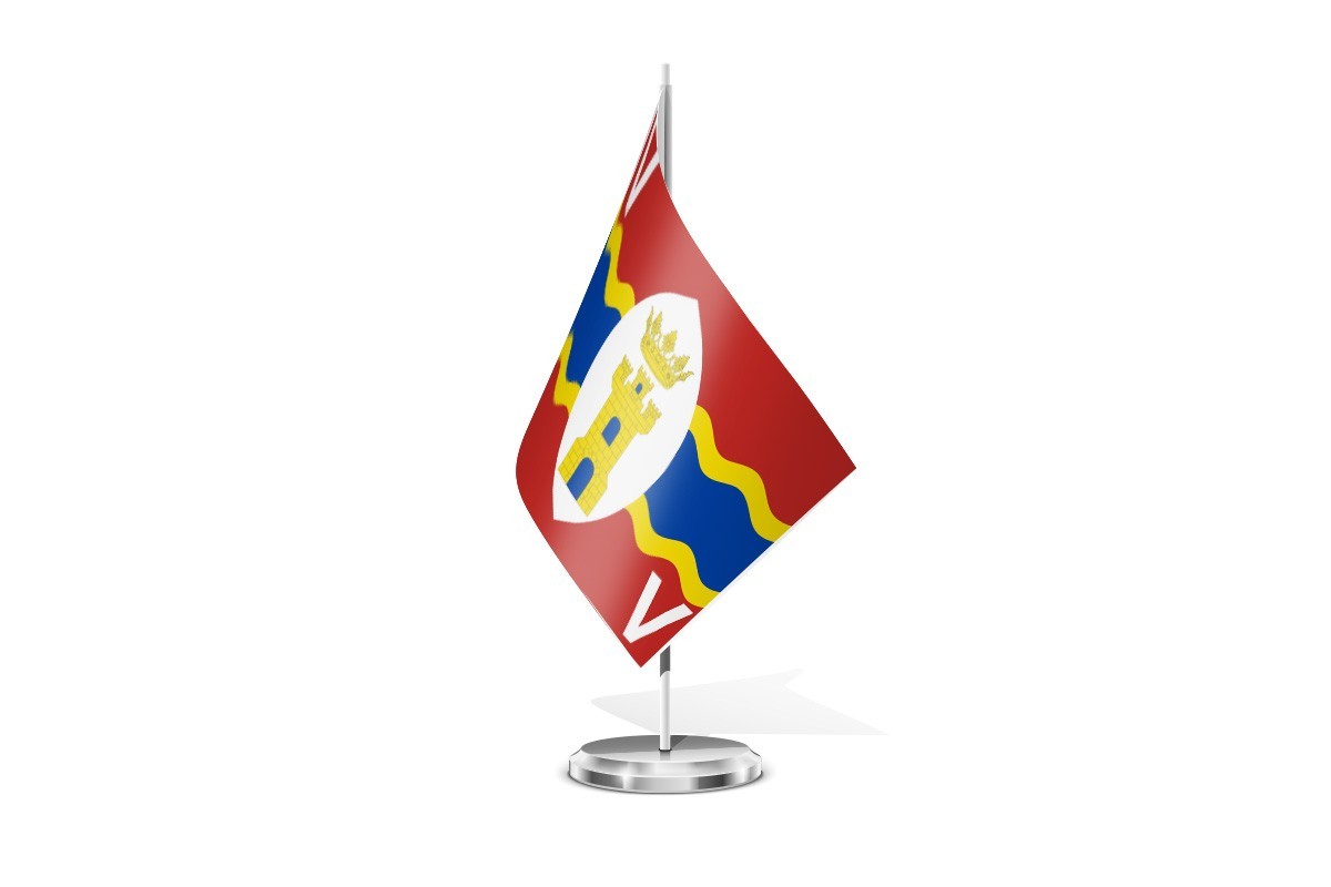 Bandera de mesa de Vallecillo