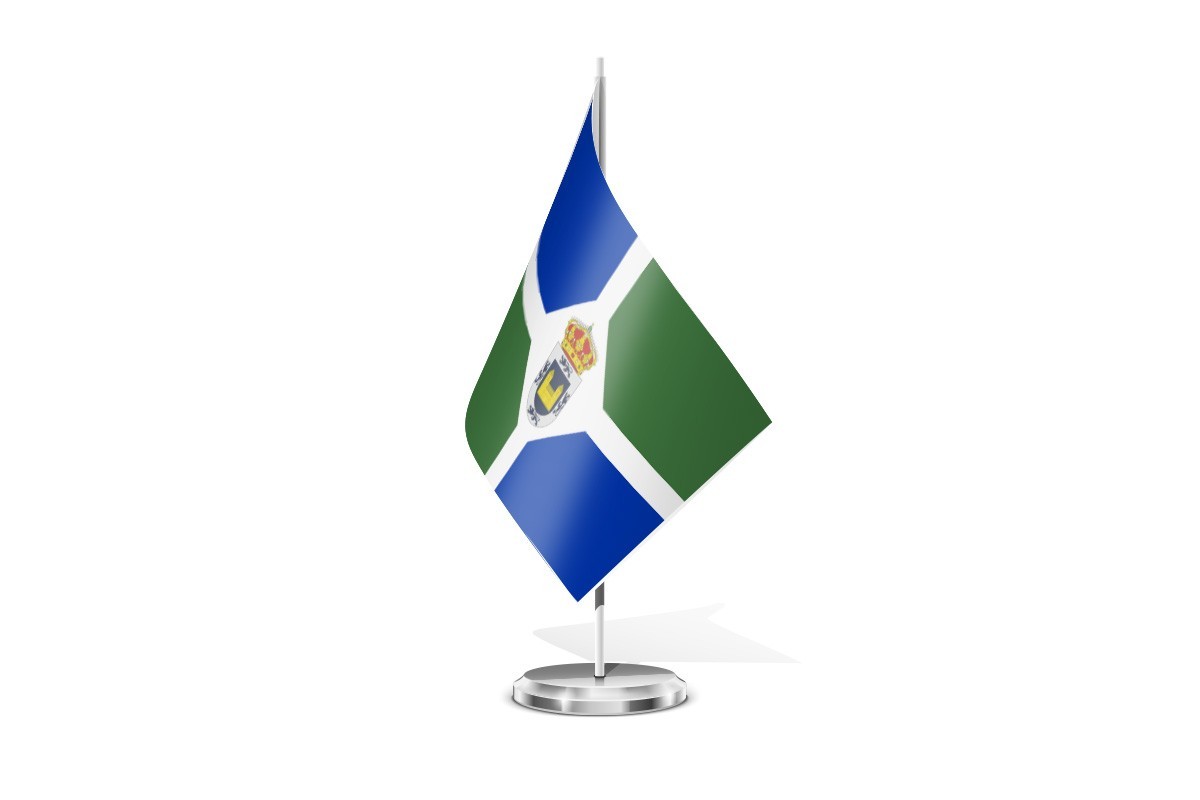 Bandera de mesa de Vegaquemada