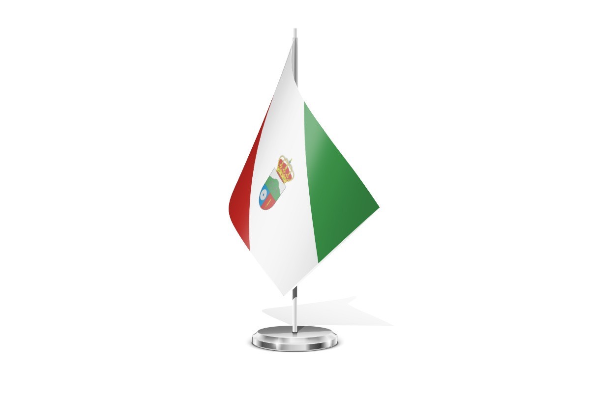Bandera de mesa de Villaobispo de Otero