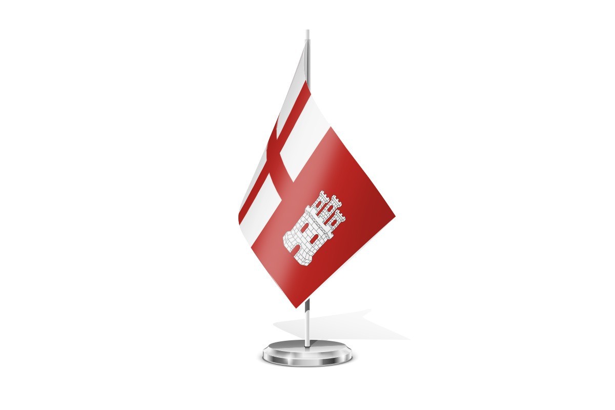 Bandera de mesa de Villaornate y Castro