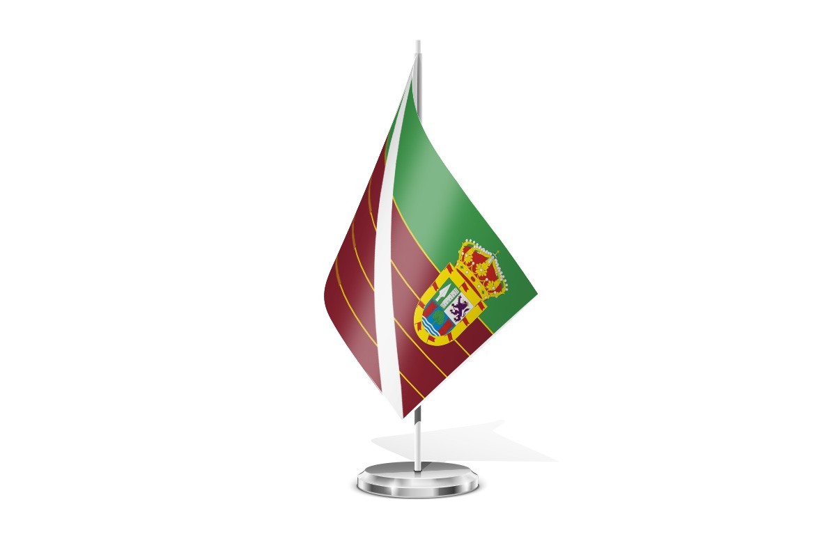 Bandera de mesa de Villazanzo de Valderaduey