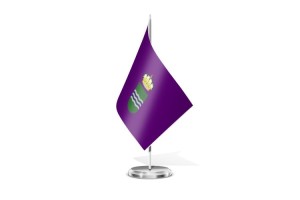 Bandera de mesa de Brañosera 123