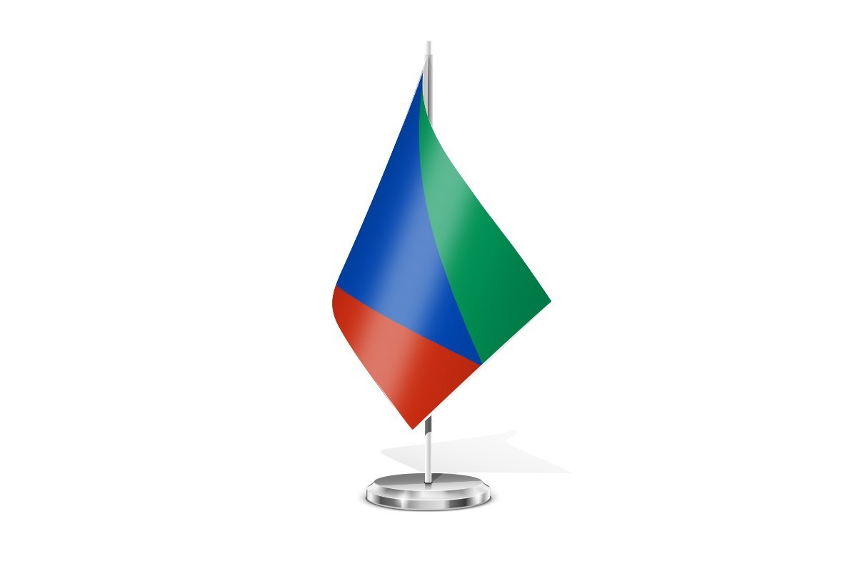 Bandera de mesa de Buenavista de Valdavia