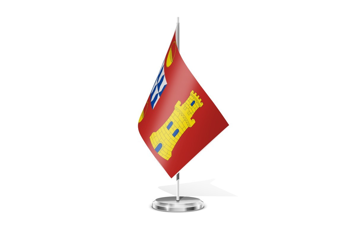 Bandera de mesa de Calahorra de Boedo