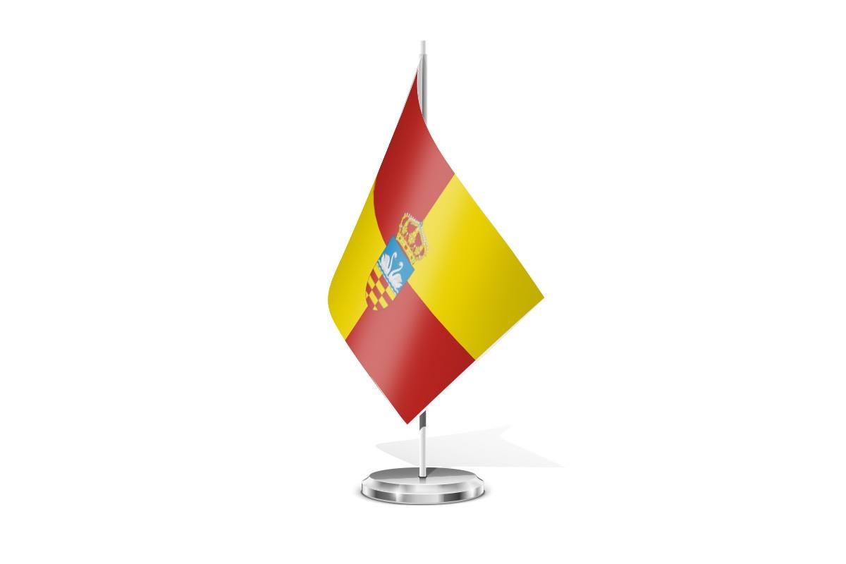 Bandera de mesa de Cisneros