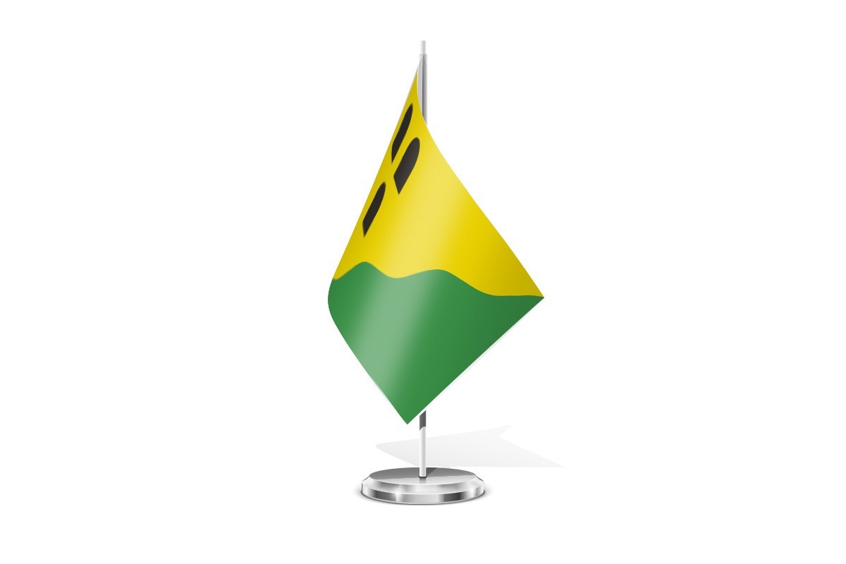 Bandera de mesa de Cobos de Cerrato