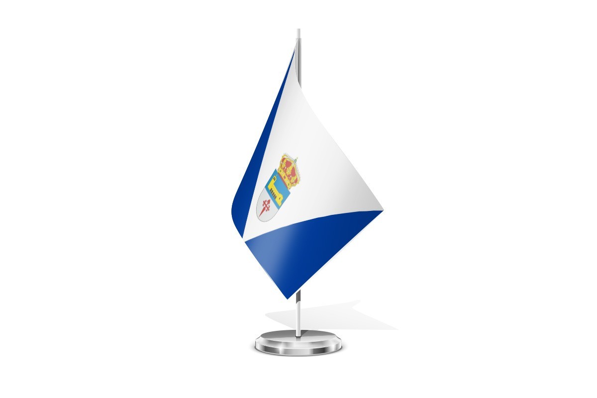 Bandera de mesa de Guaza de Campos