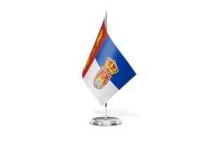 Bandera de mesa de Herrera de Valdecañas 123