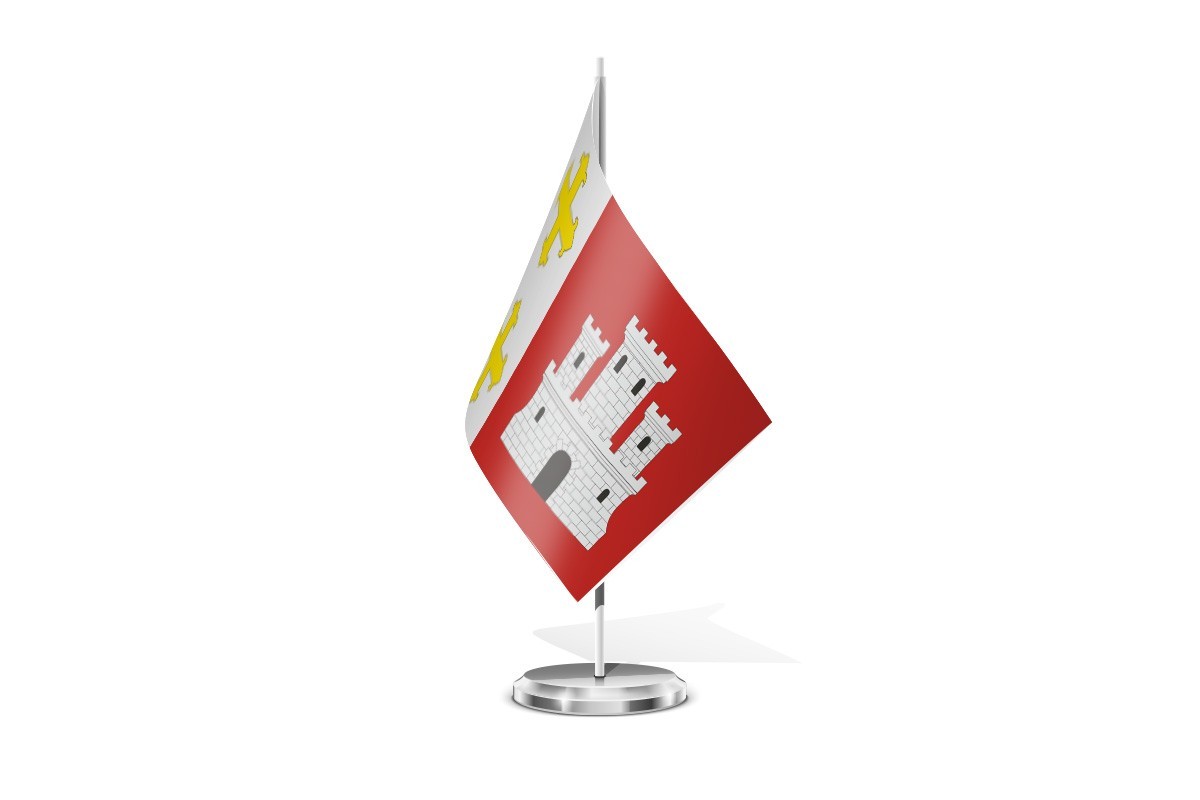 Bandera de mesa de Magaz de Pisuerga