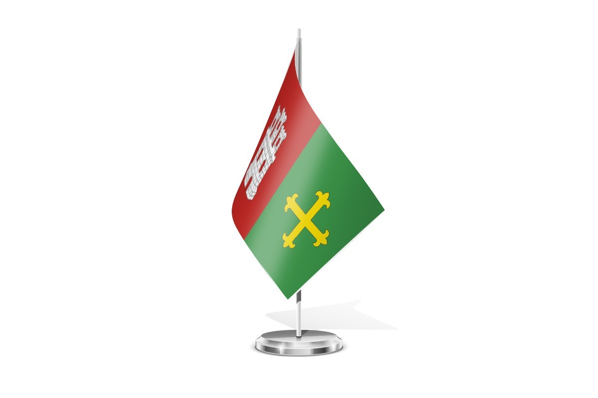 Bandera de mesa de Melgar de Yuso