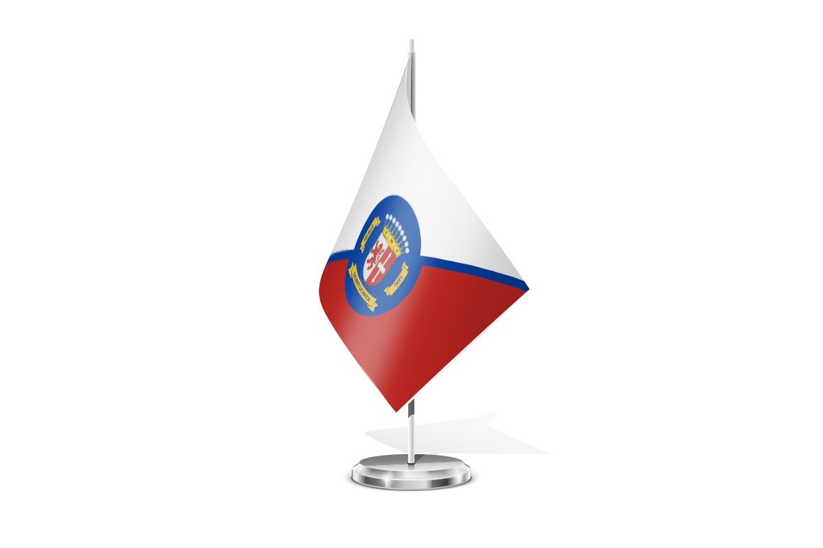Bandera de mesa de Osorno la Mayor