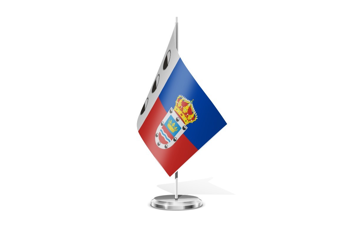 Bandera de mesa de Páramo de Boedo