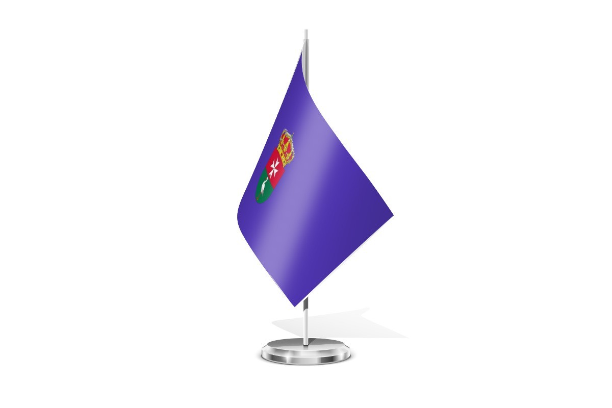 Bandera de mesa de Población de Campos