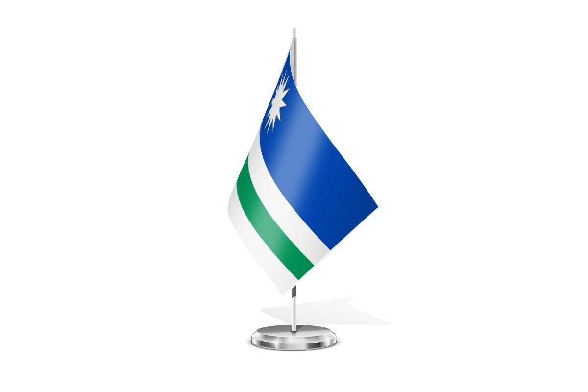 Bandera de mesa de Renedo de la Vega