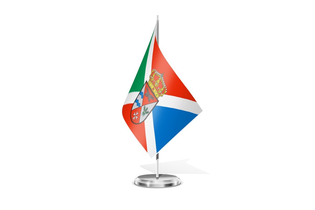 Bandera de mesa de San Cebrián de Campos