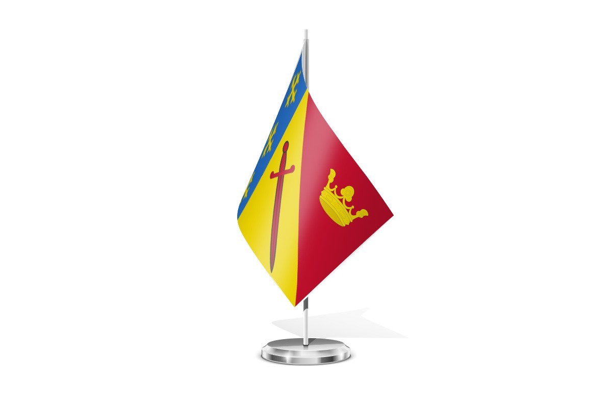 Bandera de mesa de Santa Cecilia del Alcor