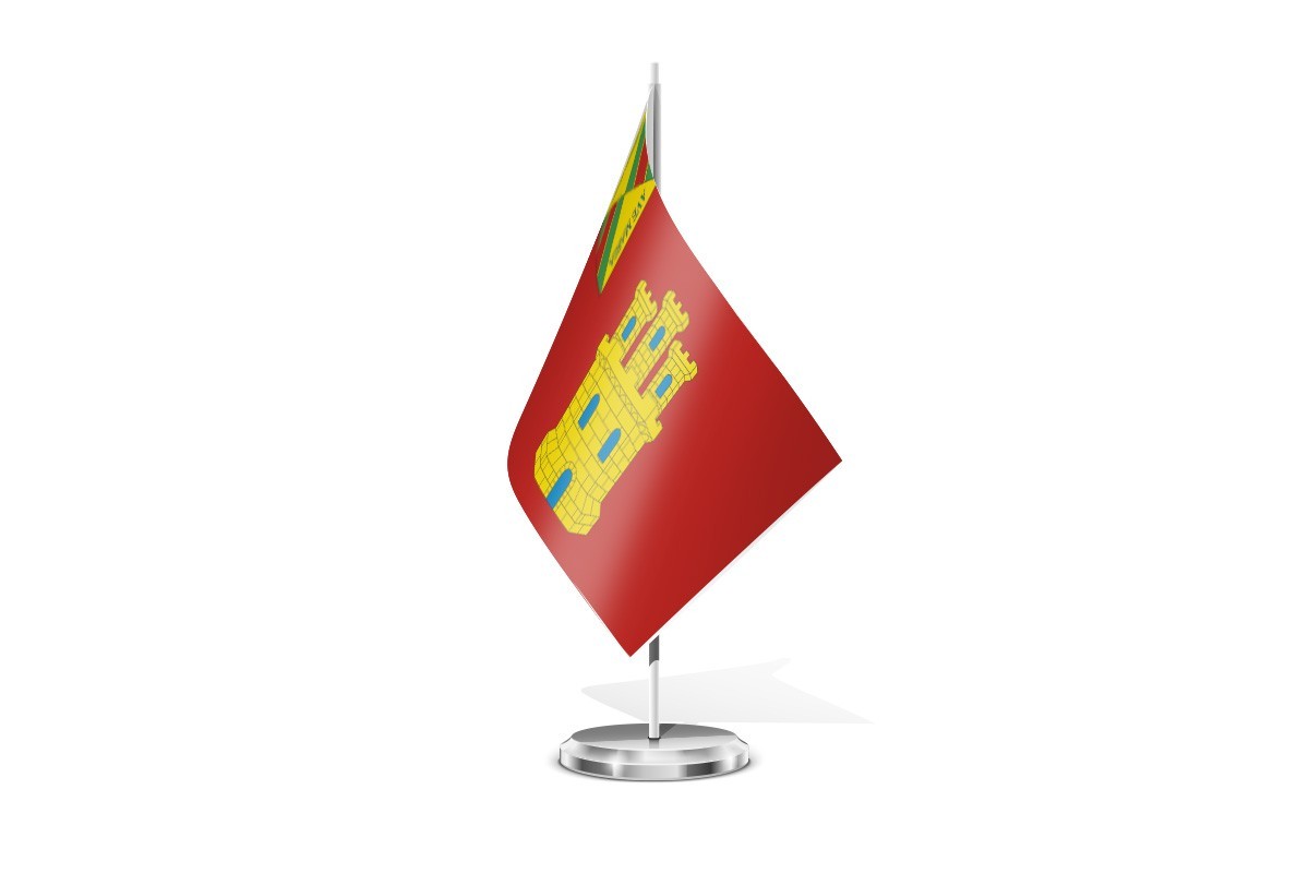 Bandera de mesa de Villabasta de Valdavia