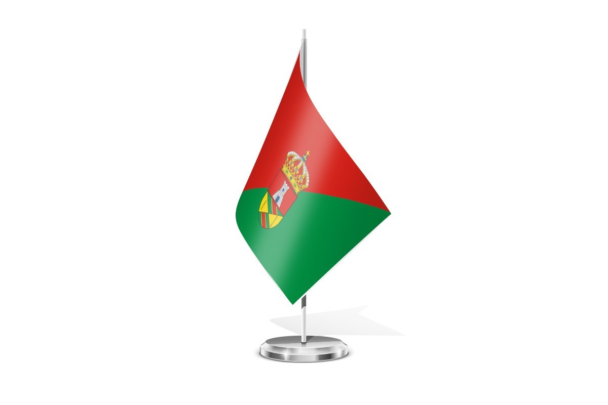 Bandera de mesa de Villalba de Guardo