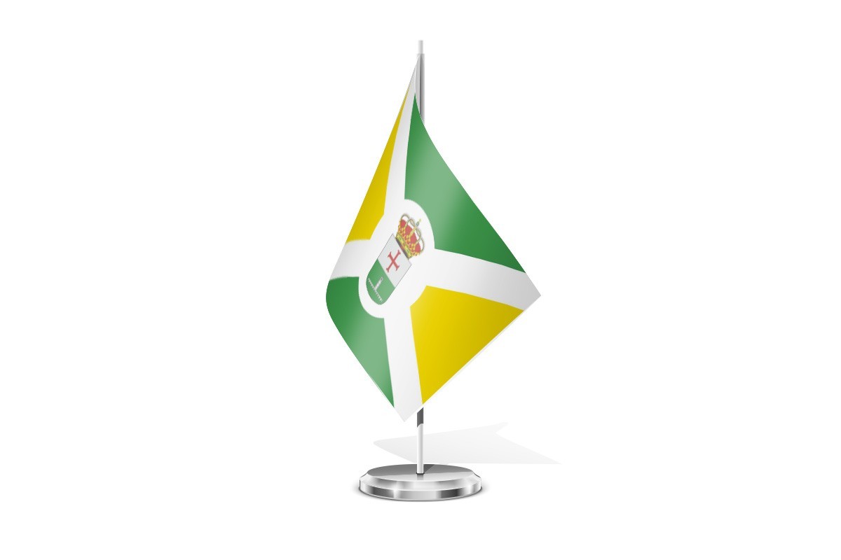 Bandera de mesa de Villamuriel de Cerrato